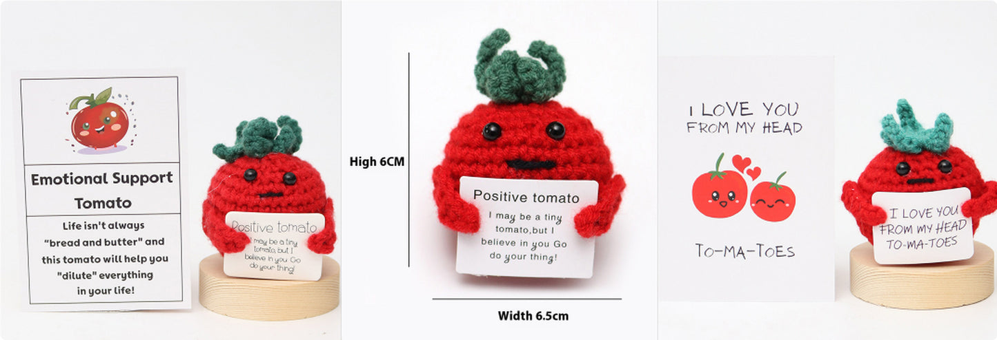 Wool Crocheted Positive Energy Potato Facial Expression Package Wool Fruit