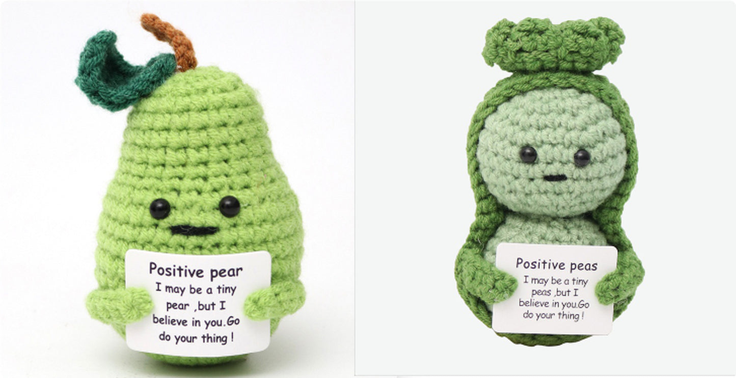 Wool Crocheted Positive Energy Potato Facial Expression Package Wool Fruit